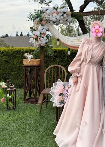 My Dreams Collection Pudra Renk Abiye - Görsel 2