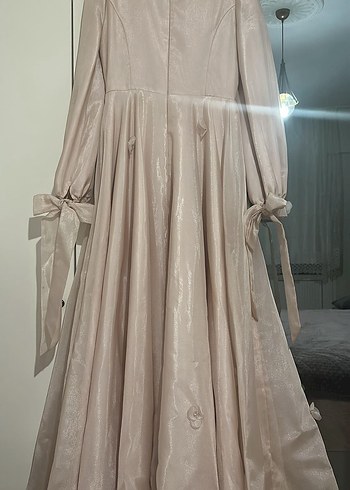 My Dreams Collection Pudra Renk Abiye - Görsel 7