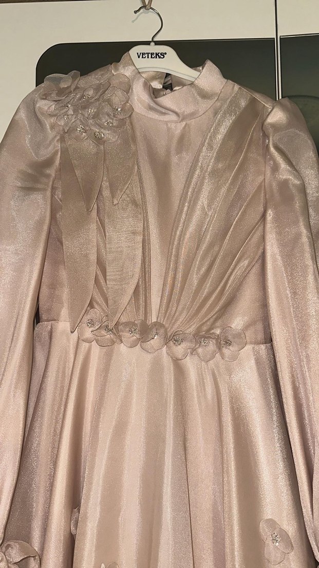 My Dreams Collection Pudra Renk Abiye - Görsel 3