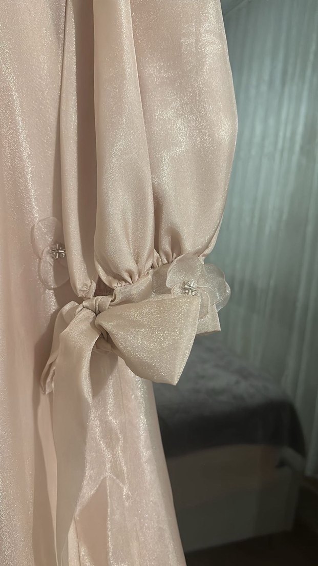 My Dreams Collection Pudra Renk Abiye - Görsel 5