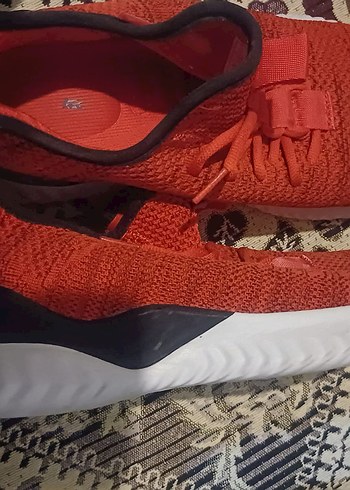 Kırmızı erkek Bağcıklı Dolgu Topuk Spor Ayakkabı - Görsel 4