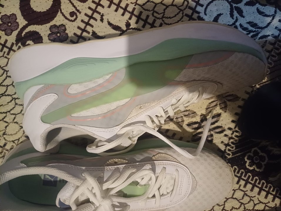 Beyaz Kadın erkek Spor Ayakkabısı  Wedge Topuklu - Görsel 2