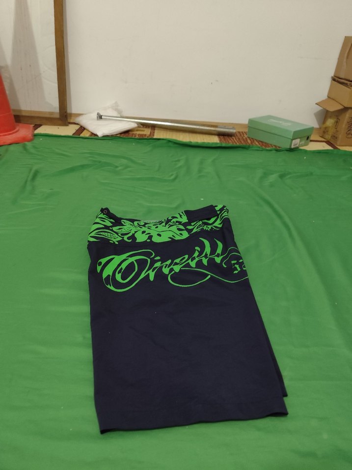 Yeşil Baskılı unisex  Mini Şort Mayo - Görsel 4