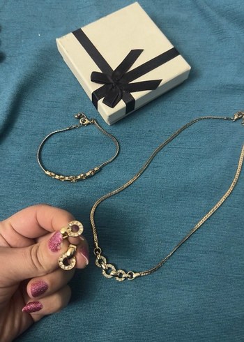 Accessorize Zincir Detayli Altin Renkli Kadin Taki Seti