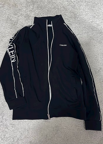 Calvin Klein Siyah Fermuarli Spor Ceket