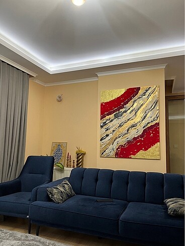 Büyük el yapımı kabartmalı tablo
