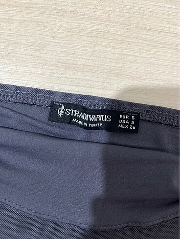 s Beden Stradivarius Tül Straplez Bluz