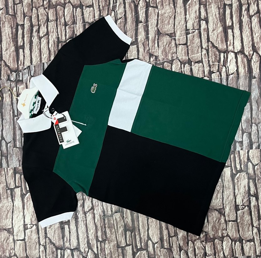 Erkek Siyah Renkli Street Wear Polo Tişört - Görsel 2