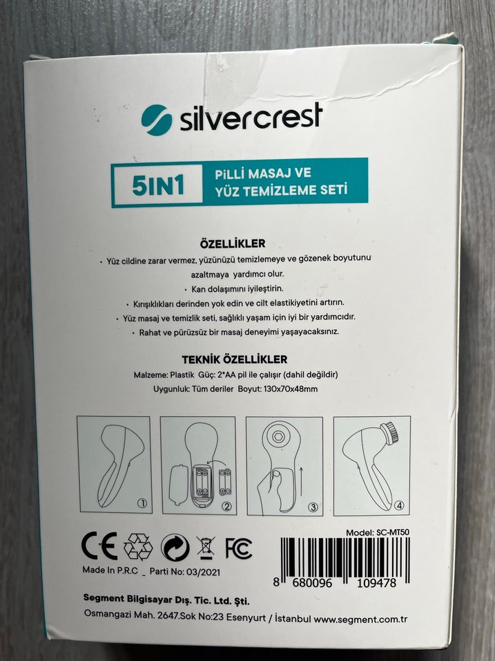 Silvercrest 5in1 Pilli Masaj ve Yüz Temizleme Seti - Görsel 2