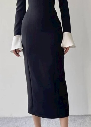 Uzun siyah elbise - Görsel 3