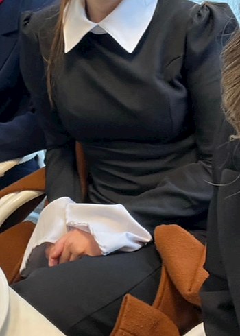 Uzun siyah elbise - Görsel 5