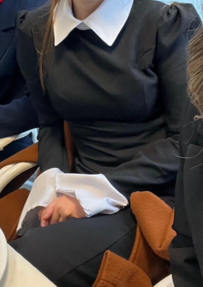 Uzun siyah elbise - Görsel 5