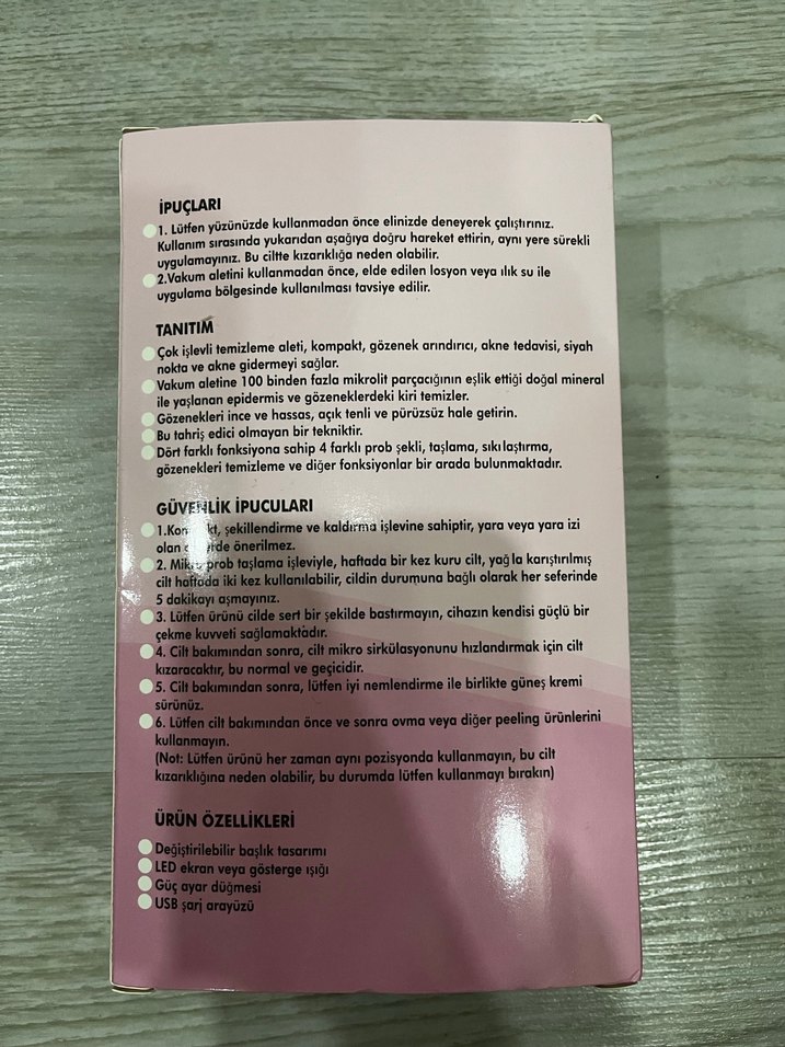 Dempower DP-48 5 Başlıklı Pembe Cilt Temizleme Vakumu - Görsel 2