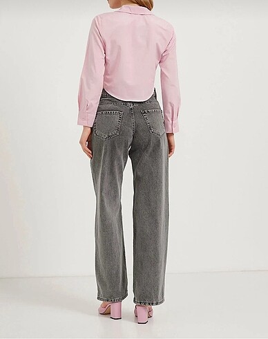 Armalife Armalife Pembe Crop Gömlek