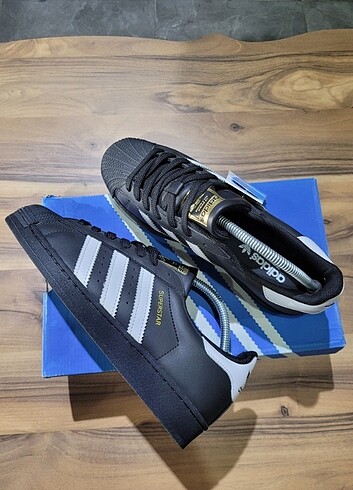 ADIDAS SUPERSTAR SIYAH BEYAZ - Görsel 3