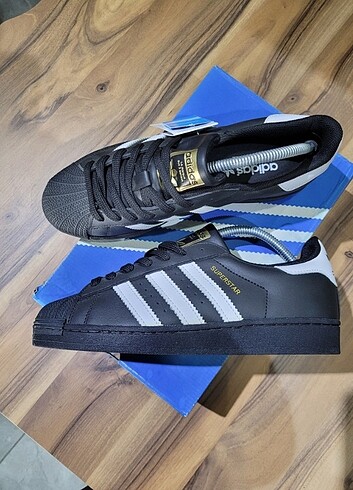 ADIDAS SUPERSTAR SIYAH BEYAZ - Görsel 4