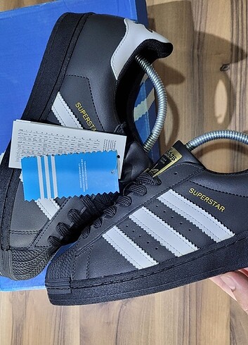ADIDAS SUPERSTAR SIYAH BEYAZ - Görsel 5
