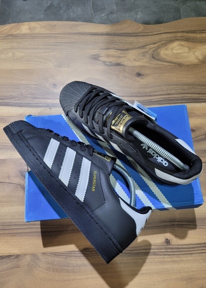 ADIDAS SUPERSTAR SIYAH BEYAZ - Görsel 3