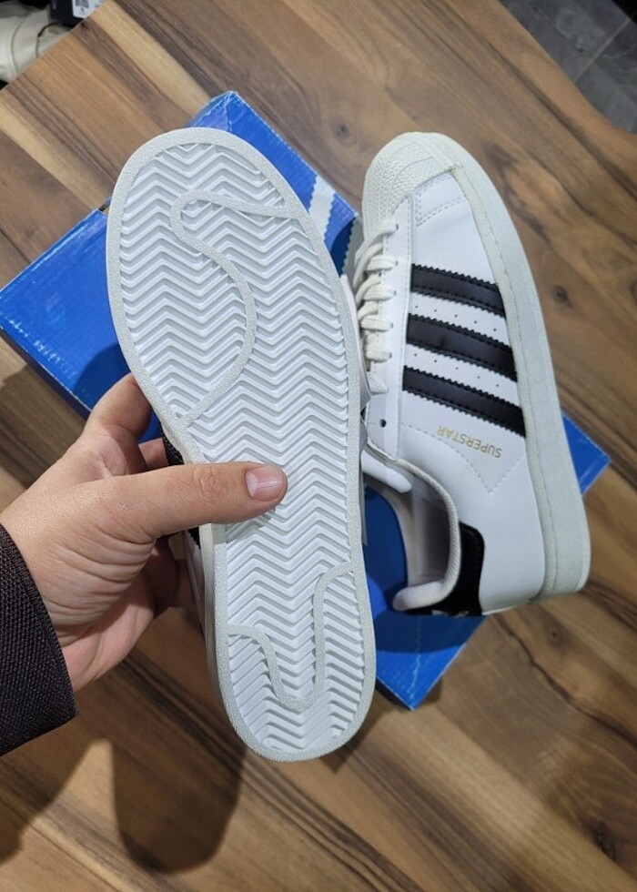 ADIDAS SUPERSTAR BEYAZ SIYAH - Görsel 4