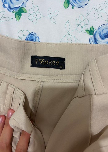Zara Bej Kumaş Pantolon