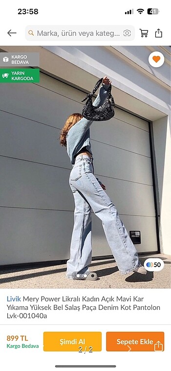 Diğer Kadın İspanyol kot pantolon