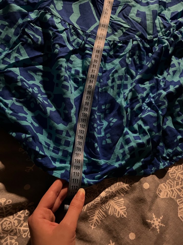 Mavi bohem elbise - Görsel 5