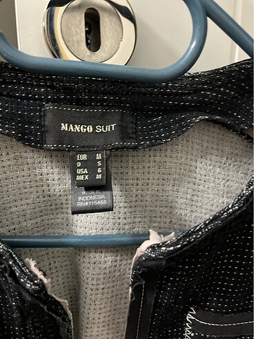 m Beden Mango suit crop ceket