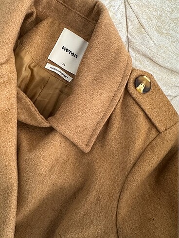 Koton CAMEL RENGİ KLASİK KAŞE KABAN