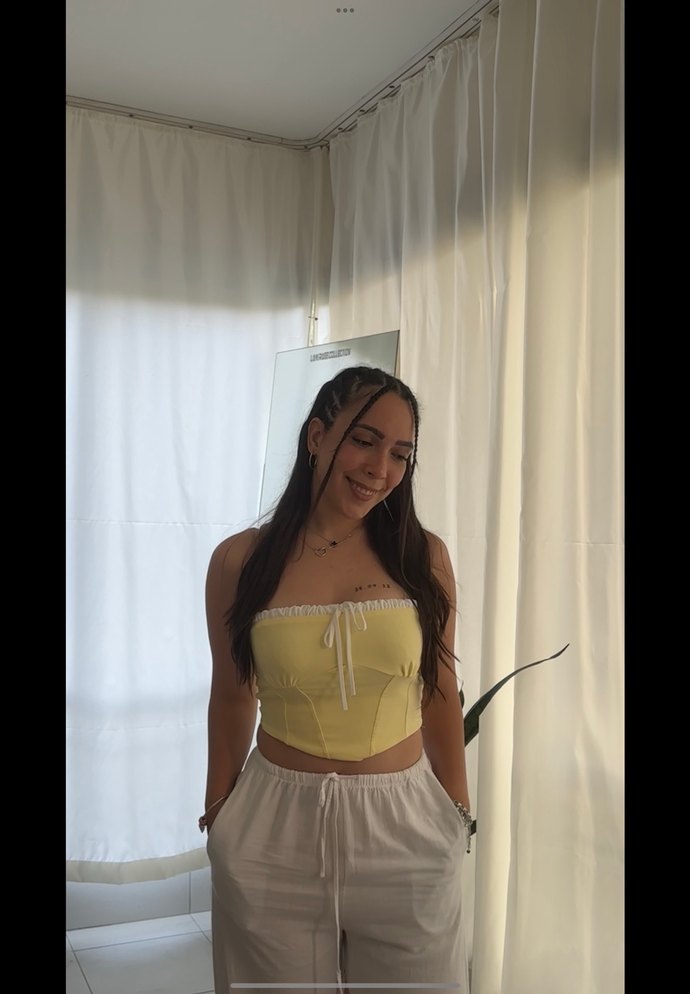 Sarı Midi Straplez Büstiyer - Görsel 2