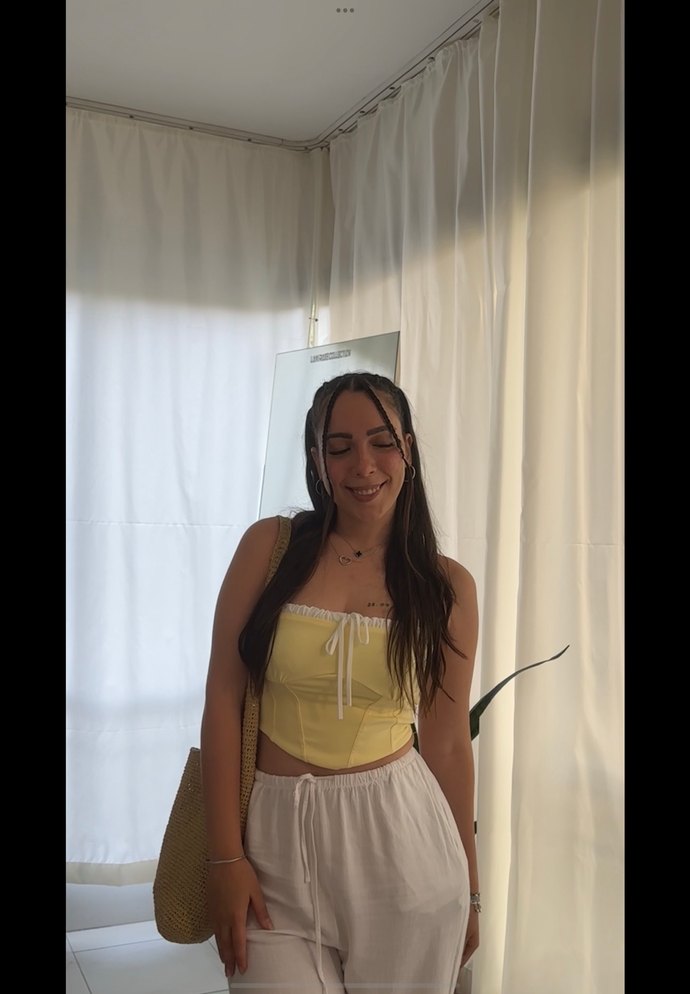 Sarı Midi Straplez Büstiyer - Görsel 3