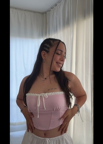 Dantel Detaylı Pembe Straplez Büstiyer - Görsel 3