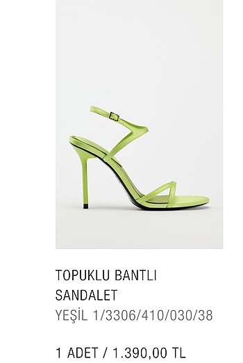 Zara Topuklu Ayakkabı