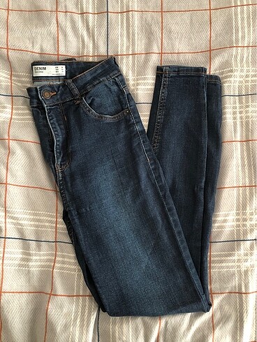 xs Beden lacivert Renk Bershka Skinny Jean