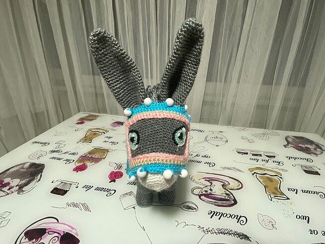 Beden Renk Amigurumi Örgü Eşek