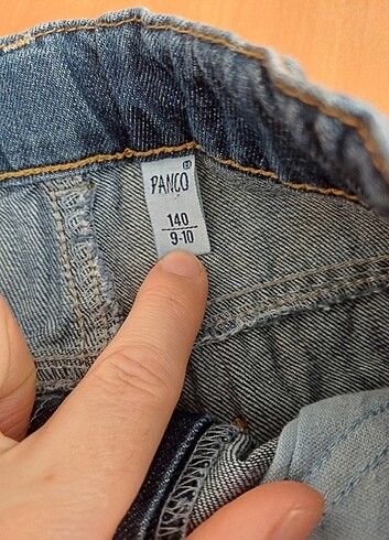 9 Yaş Beden lacivert Renk Panço erkek çocuk kot pantalon