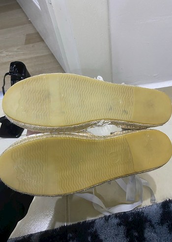 Kadın Beyaz Keten Espadril - Görsel 4