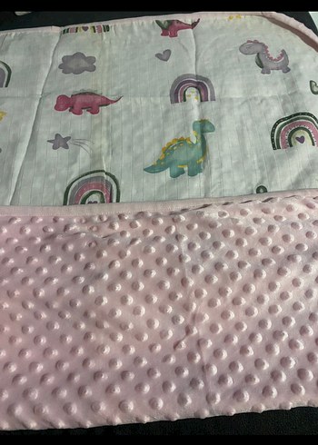Çocuk Battaniyesi, Pastel Baskılı, Yumuşak Kumaş çift taraflı - Görsel 2