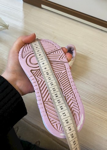 Kız Çocuk Beyaz Cırt Cırtlı Spor Ayakkabı - Görsel 5