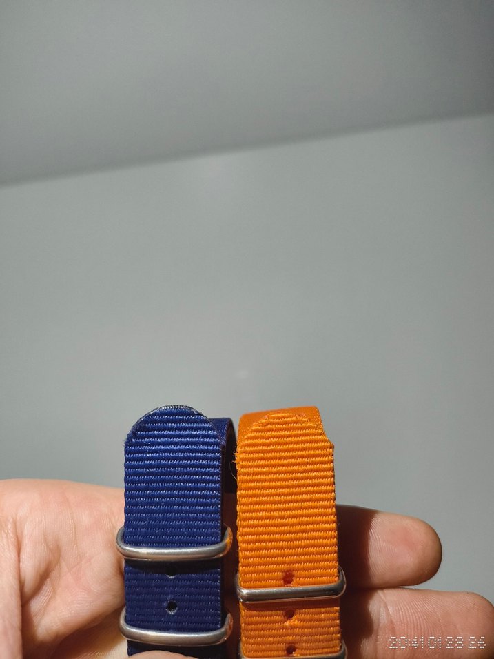 18mm-20mm Uyumludur Premium Nato Saat Kayış Seti (2 Adet Renkli) - Görsel 3