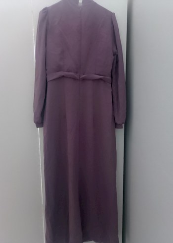 Famelin Mor Abiye Elbise 40 Beden Boncuk İşlemeli - Görsel 2