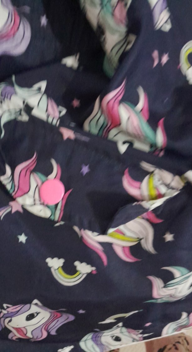 Kız Çocuk Kapüşonlu Renkli Baskılı Yağmurluk - Görsel 5