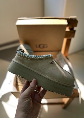 UGG Gri Platform Topuklu Kadın Terlik