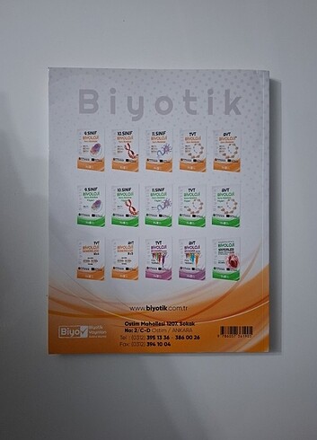 Biyotik Ayt Biyoloji Soru Bankası 2024 Hiç çözülmemiş