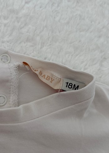 Kız Çocuk Beyaz Uzun Kollu Baskılı Tişört - Görsel 3