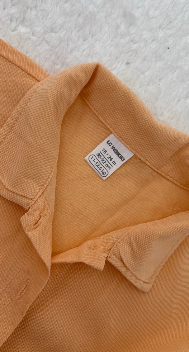 Kız çocuk crop gömlek - Görsel 2