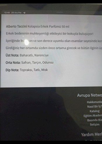 Alberto Taccini Kolapsia erkek Parfümü 50 ml - Görsel 2
