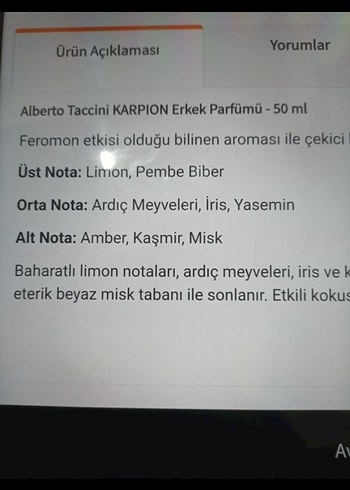 Karpion Alberto Taccini erkek  Parfümü 50 ml - Görsel 2