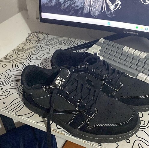 43 Beden Nike air jordan 1 black phantom