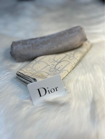 Dior Dior Desenli Pamuk İpeksi Jakar Şal