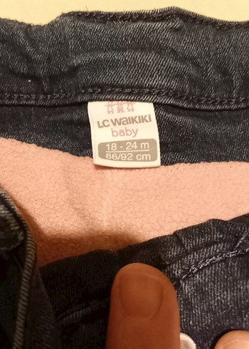 24-36 Ay Beden Kemer Detaylı. kız. Çocuk Kot Pantolon
